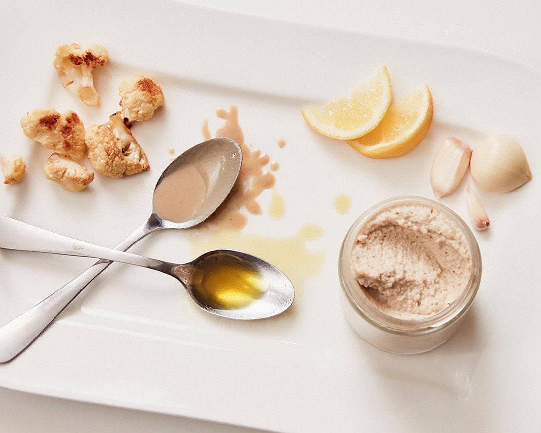 photo of cauliflower hummus
